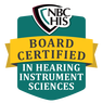 logo for the National Board Certification for Hearing Health Sciences